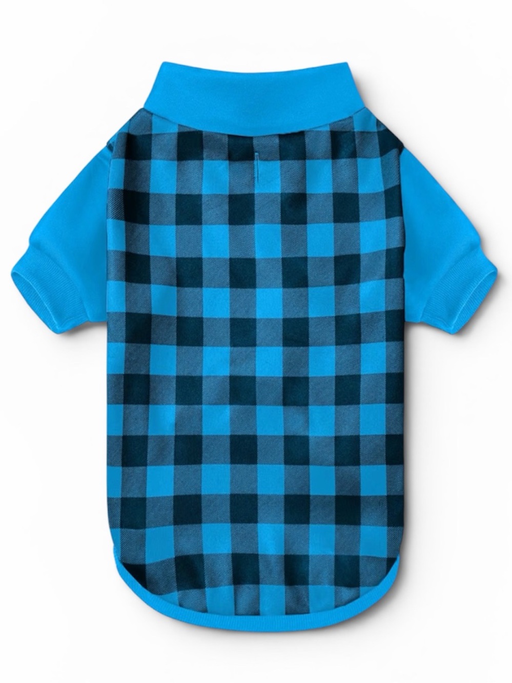 Dog Shirt Blue Small Buffalo Plaid Dog Shirt Size Pet Flannel Top Cat Shirt FC4